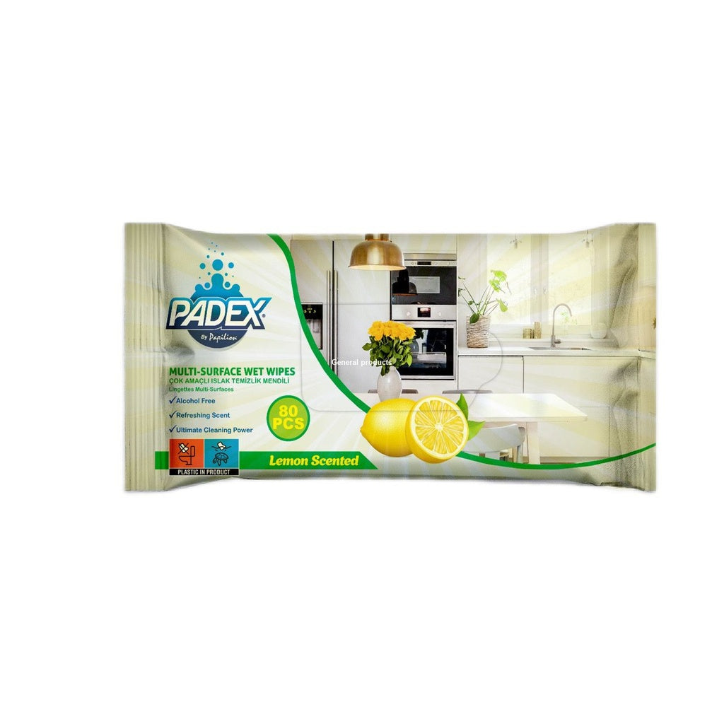 Padex Multi-Purpose Wet Wipes Lemon Padex Multi-Purpose Wet Wipes Lemon